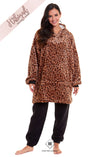 Luxury Leopard Print Hoodie Blanket Sweatshirt | HABIGAIL | For The Luxury |