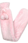 Luxury Plush Extra Long Fluffy Pink Hot Water Bottle