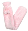 Luxury Plush Extra Long Fluffy Pink Hot Water Bottle